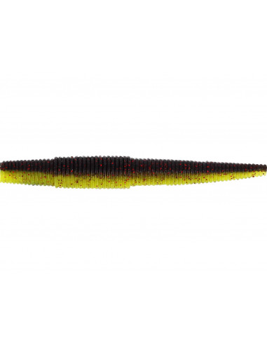 Westin Ned Worm - Black/Chartreuse