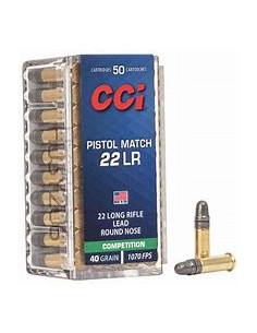 CCI Pistol Match LRN 22LR...